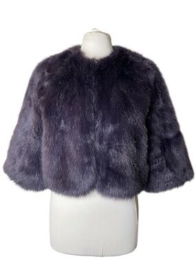 Fabulous Furs Plush Short Faux Fur Jacket Sz XL